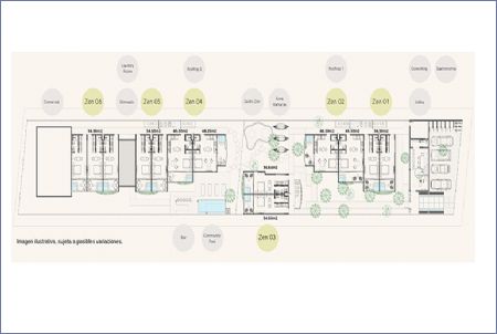 Imagen de Planta General - Zen Tulum